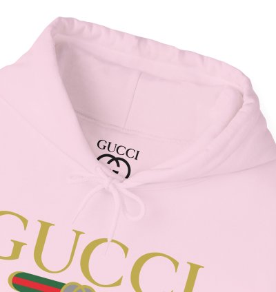 Gucci Gg Logo Light Pink Hoodie - Size Usa