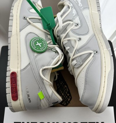 Nike Dunk Low Off-white Lot 25 Sail Neutral Grey-pale Ivory
