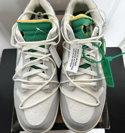 Nike Dunk Low Off-white Lot 25 Sail Neutral Grey-pale Ivory
