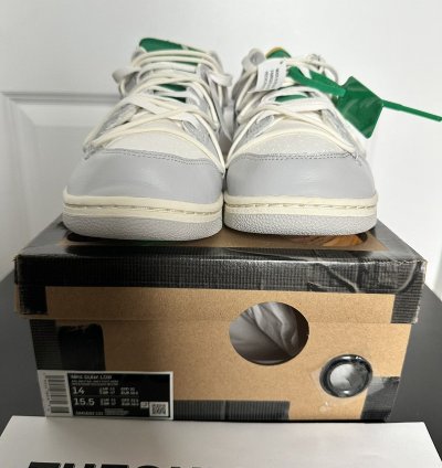 Nike Dunk Low Off-white Lot 25 Sail Neutral Grey-pale Ivory