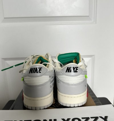 Nike Dunk Low Off-white Lot 25 Sail Neutral Grey-pale Ivory