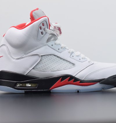 Nike Air Jordan 5 Retro Fire Red Silver Tongue