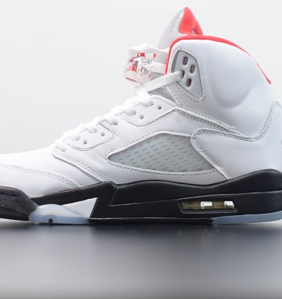Nike Air Jordan 5 Retro Fire Red Silver Tongue