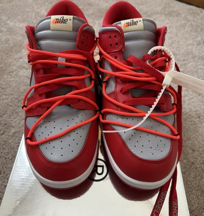 Nike Dunk Low Off-white University Red