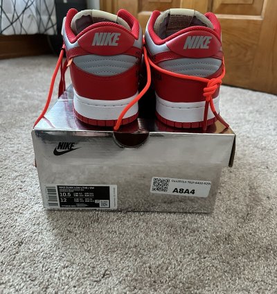 Nike Dunk Low Off-white University Red