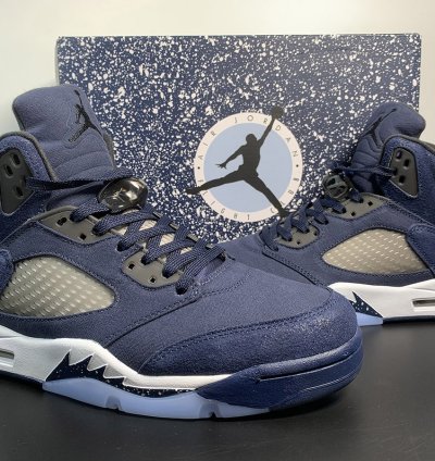 Nike Air Jordan 5 Retro Georgetown Midnight Navy