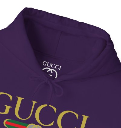 Gucci Gg Logo Purple Hoodie - Size Usa