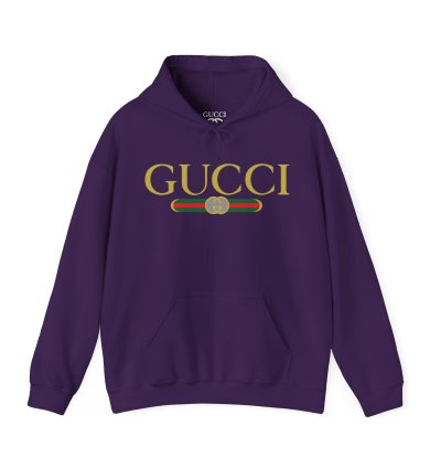 Gucci Gg Logo Purple Hoodie - Size Usa