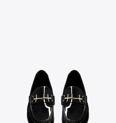 O1bcso1str1024 Le Loafer Penny Slippers In Black