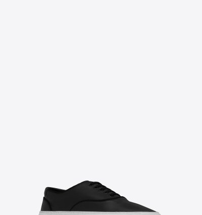 O1bcso1str1224 Venice Sneakers In Grained Leather In Black