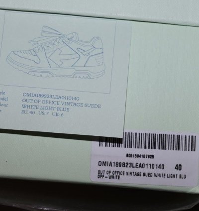 O1rshd1 2 Out Of Office Sneakers In Light Blue Vintage