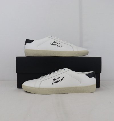 O1rshd1 Leather Court Classic Sneakers In White Black