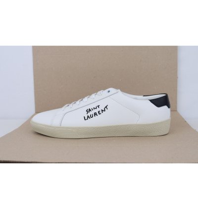 O1rshd1 Leather Court Classic Sneakers In White Black