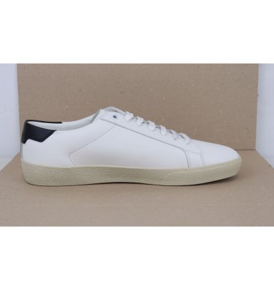 O1rshd1 Leather Court Classic Sneakers In White Black