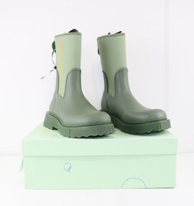 O1rshd1 New Rubber Neoprene Boots In Army Green Orange
