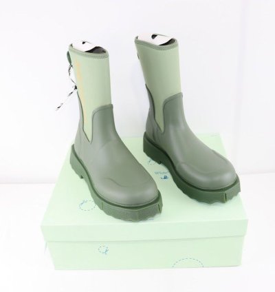 O1rshd1 New Rubber Neoprene Boots In Army Green Orange