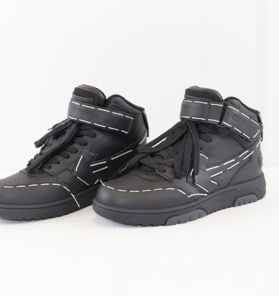 O1rshd1 Ooo Mid Sartorial Stitching Sneakers In Black