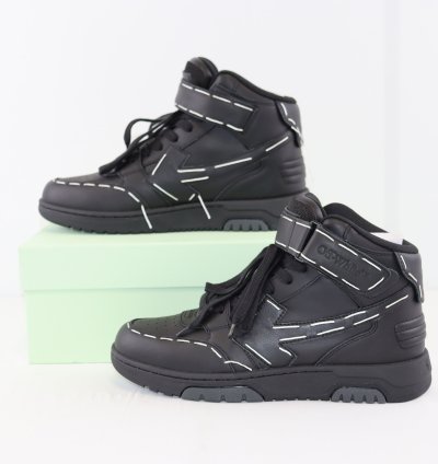 O1rshd1 Ooo Mid Sartorial Stitching Sneakers In Black