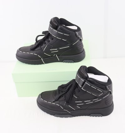 O1rshd1 Ooo Mid Sartorial Stitching Sneakers In Black