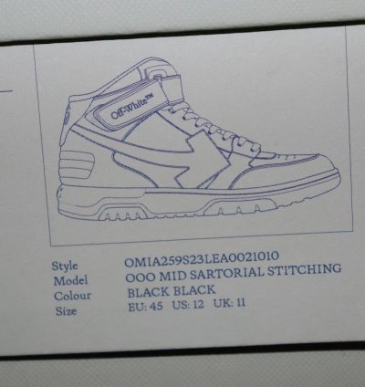 O1rshd1 Ooo Mid Sartorial Stitching Sneakers In Black