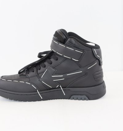 O1rshd1 Ooo Mid Sartorial Stitching Sneakers In Black