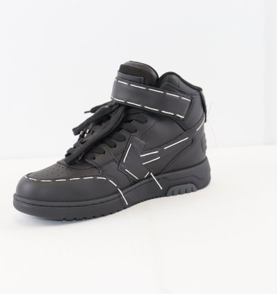 O1rshd1 Ooo Mid Sartorial Stitching Sneakers In Black