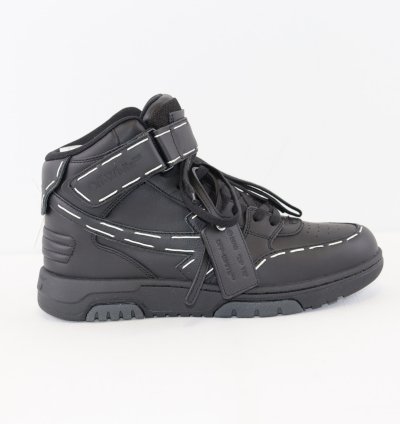 O1rshd1 Ooo Mid Sartorial Stitching Sneakers In Black