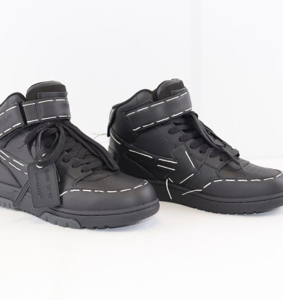 O1rshd1 Ooo Mid Sartorial Stitching Sneakers In Black