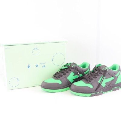 O1rshd1 Out Of Office Calf Leather In Black Green Fluo