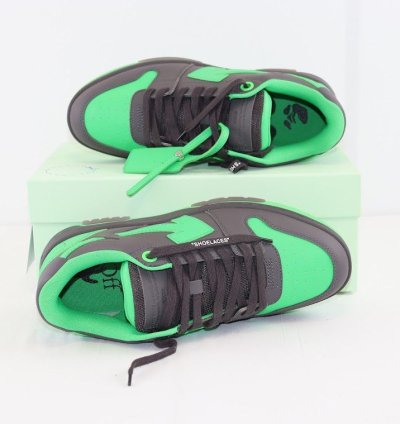 O1rshd1 Out Of Office Calf Leather In Black Green Fluo