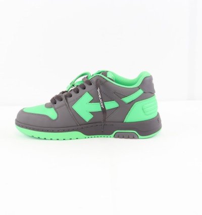 O1rshd1 Out Of Office Calf Leather In Black Green Fluo