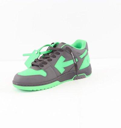 O1rshd1 Out Of Office Calf Leather In Black Green Fluo