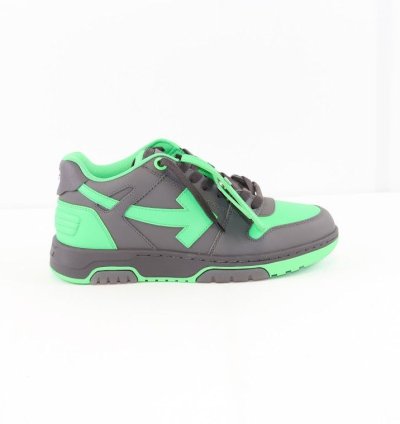O1rshd1 Out Of Office Calf Leather In Black Green Fluo