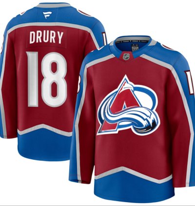 Mens Jack Drury Jersey 18 Colorado Avalanche All Stitched Red
