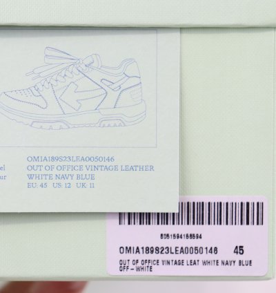 O1rshd1 Out Of Office Sneakers In Vintage Navy Leather