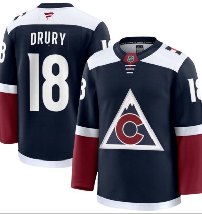Mens Jack Drury Jersey 18 Colorado Avalanche All Stitched