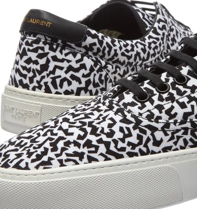 O1s1wg110823 Venice Low Sneakers In Black White Print
