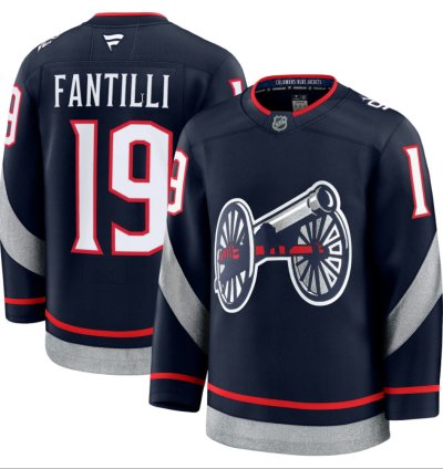 Mens Adam Fantilli Jersey 19 Columbus Blue Jackets 2025 Stadium Series