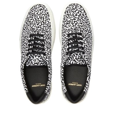 O1s1wg110823 Venice Low Sneakers In Black White Print
