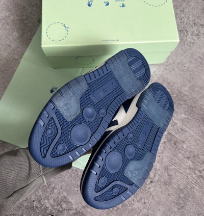 Of White Out Of Office Dark Blue White Low Sneakers