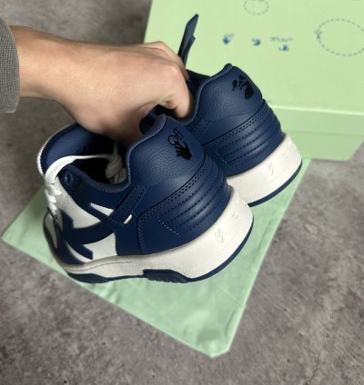 Of White Out Of Office Dark Blue White Low Sneakers