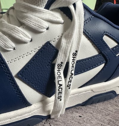 Of White Out Of Office Dark Blue White Low Sneakers