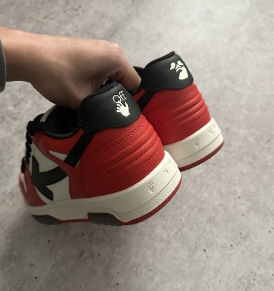 Of White Out Of Office Red Black Low Sneakers