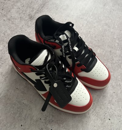 Of White Out Of Office Red Black Low Sneakers