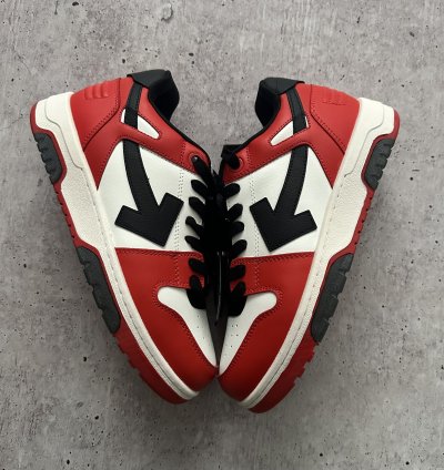 Of White Out Of Office Red Black Low Sneakers