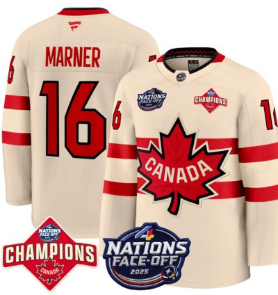 Mens Mitch Marner Jersey 67 Canada 4 Nations Face-off 2025 Champions Cream