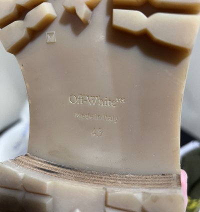 Off White Gstaad Suede Lace Up Boots In Sand Green