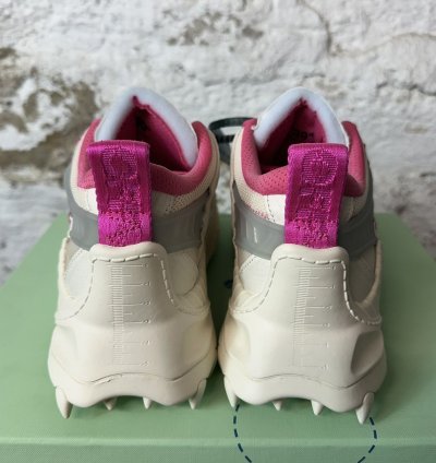 Off White Odsy-1000 Pink White Low Top Sneaker Size 6 5 New
