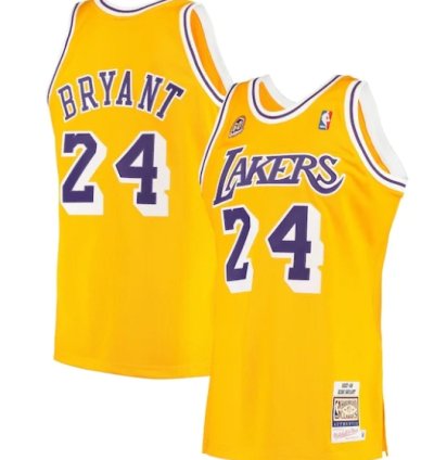 Los Angeles Lakers Kobe Bryant Gold 2007 Hardwood Classics Authentic Jersey
