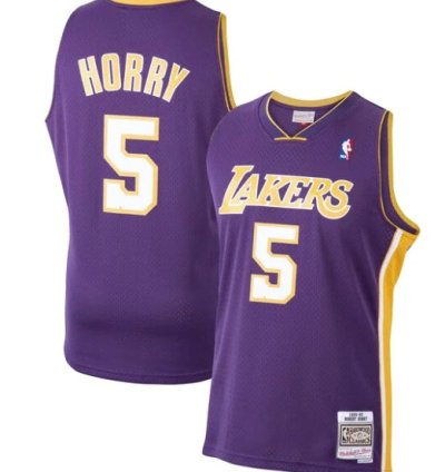 Robert Horry Los Angeles Lakers 199900 Hardwood Classics Swingman Jersey - Purple
